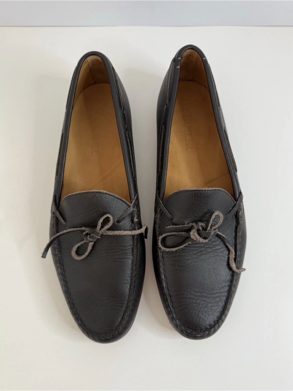 Jay Butler Cromwell Tie Loafers Men’s Size 13 Brown Leather Moccasin Shoes